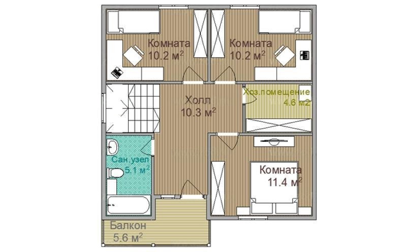 План 2 этажа